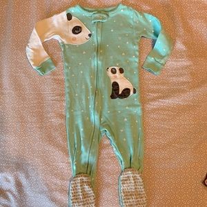 Size 12mo Carter’s cotton footie pajamas
